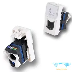 کیستون شبکه لگراند CAT6 UTP یک ماژول باریک Keystone Legrand CAT6 UTP Network A slim module