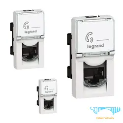 کیستون شبکه لگراند CAT6 UTP یک ماژول باریک Keystone Legrand CAT6 UTP Network A slim module
