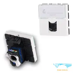 کیستون شبکه لگراند CAT6 SFTP دو ماژول پهن Keystone Legrand CAT6 SFTP Dual Wide Module