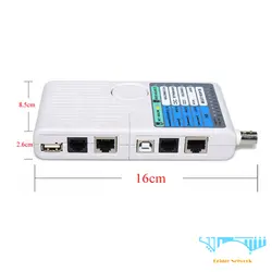 تستر شبکه 4 کاره طرح فولRemote Cable RJ11/RJ45/USB/BNC Tester