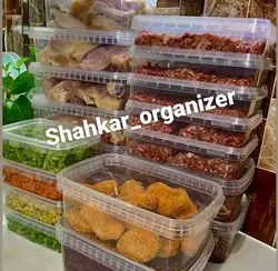 ظروف فریزری درب دار 1500 سی سی