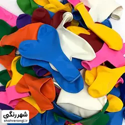 بادکنک 10 اینچ 100 عددی قلبی تایلندی چند رنگ