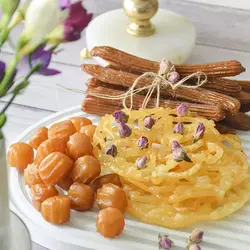 زولبیا بامیه ساده و بامیه ترکی