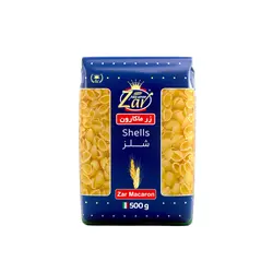ماکارونی شلز 500 گرم زرماکارون