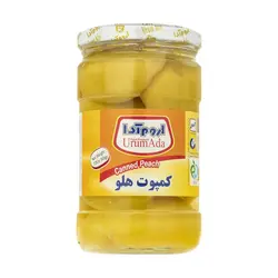 کمپوت زردآلو شيشه ای اروم آدا