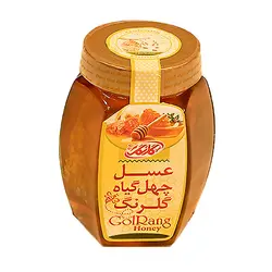 عسل چهل گياه موم دار 1000 گرم گلرنگ