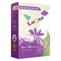 کيسه زباله سه رول سایز بزرگ لاور