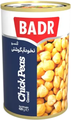 کنسرو نخود ابگوشتی بدر