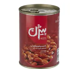 کنسرو لوبیا چیتی با سس گوجه فرنگی 380 گرم بیژن