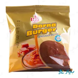 کیک برگر کرم کارامل 40 گرمی درنا