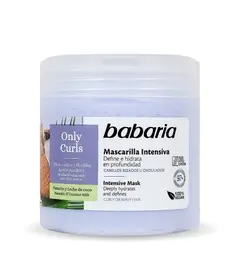 ماسک موی مخصوص موهای فر و مجعد باباریا حاوی پسته و شیر نارگیل ۴۰۰ میل Babaria Curls mask