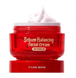 ژل کرم کاسه ای سبوم فارم اسکین Farm Skin مدل Watermelon حجم 50 میلی لیتر Farm Skin Fresh Food For Skin Sebum Balancing Facial Cream