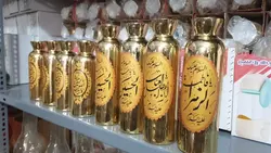 گلدان طلایی شیشه ای