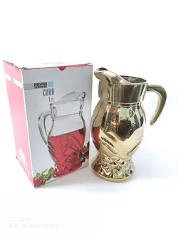 پارچ سفالی طلایی