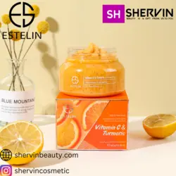 اسکراب صورت و بدن ویتامین سی و زردچوبه استلین