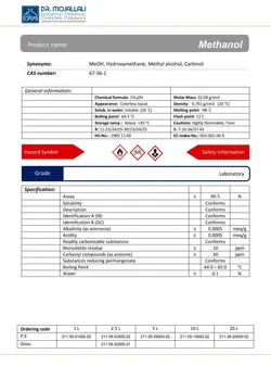 متانول گرید Laboratory | دکتر مجللی