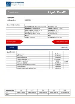 پارافین مایع گرید Laboratory | دکتر مجللی