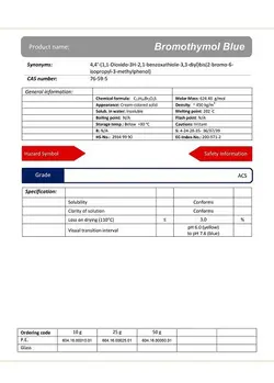 بروموتیمول بلو گرید ACS | دکتر مجللی