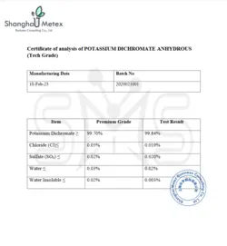 قیمت|خرید|فروش|پتاسیم دی کرومات