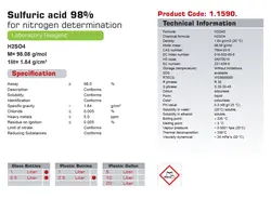 اسید سولفوریک 98% گرید Laboratory نوترون