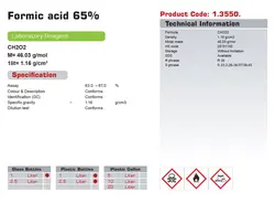 اسید فرمیک 65% گرید Laboratory نوترون شیمی