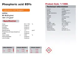 اسید فسفریک 85% گرید USP نوترون شیمی