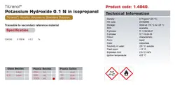 قیمت|خرید|پتاسیم هیدروکسید 0.1 نرمال (ISO) (Titrasol)|نوترون