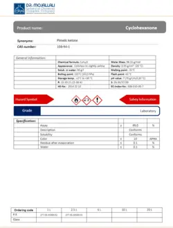 سیکلوهگزانون گرید Laboratory | دکتر مجللی