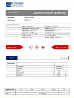 سلنیم دی اکساید گرید Laboratory | دکتر مجللی