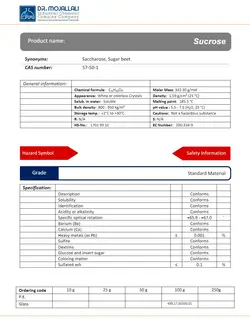 ساکاروز گرید Standard Material | دکتر مجللی