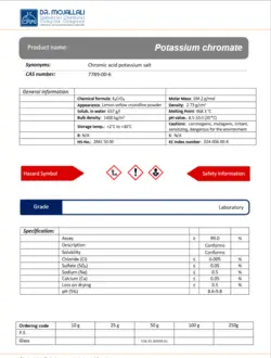 پتاسیم کرومات گرید Laboratory | دکتر مجللی