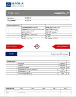 سافرانین گرید Indicator | دکتر مجللی