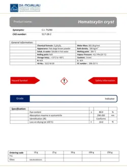 هماتوکسیلین گرید Indicator | دکتر مجللی