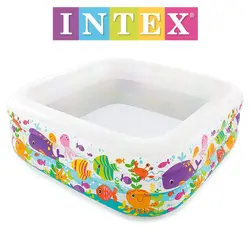 استخر بادی طرح آکواریوم (مربع) اینتکسAquarium Pool tube intex 57471