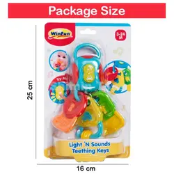 کلید موزیکال وین فانLight' N Sound Teething Key 000185