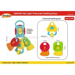 کلید موزیکال وین فانLight' N Sound Teething Key 000185