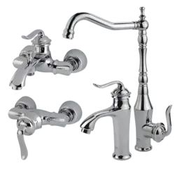 ست شیرآلات کسری مدل دانوب کروم