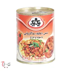 کنسرو سس مایه ماکارونی 380 گرمی یک و یک