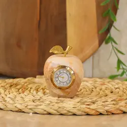 ساعت مرمر با طرح سیب