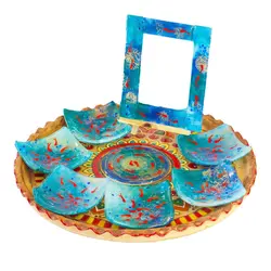 ظروف هفت سین همجوشی طرح حوض ماهی