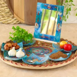 ظروف هفت سین همجوشی طرح حوض ماهی