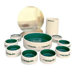 ظروف هفت سین طرح گلبرگ آبی