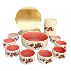 ظروف هفت سین گل سرخی