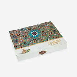 گز لقمه طرح خشتی ۳۵ درصد بادام