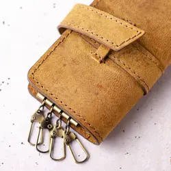 کیف جاکلیدی چرم شتر کد 11