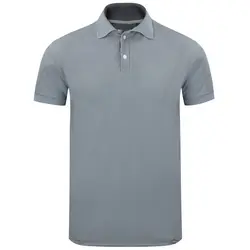 تیشرت سه دکمه طوسی