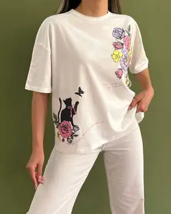 تیشرت چاپی قواره دارPrinted t-shirt