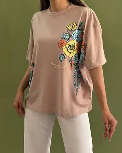 تیشرت چاپی قواره دارPrinted t-shirt
