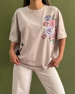 تیشرت چاپی قواره دارPrinted t-shirt