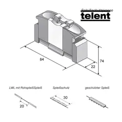 ابزار پرس کریمپ فیبر نوری telent